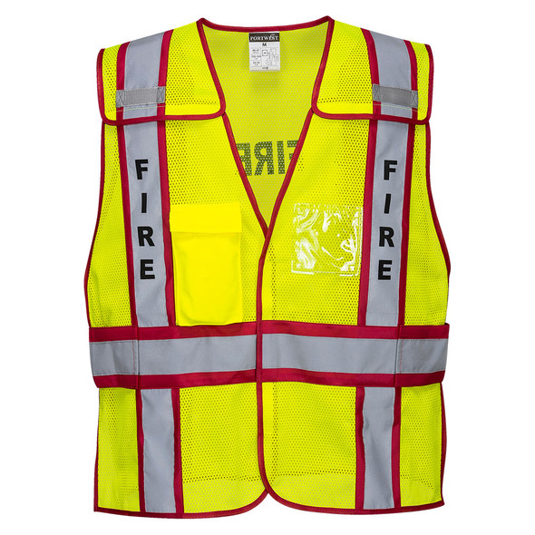 PortWest Public Safety Vest Yellow-Black | Yellow-Red US387