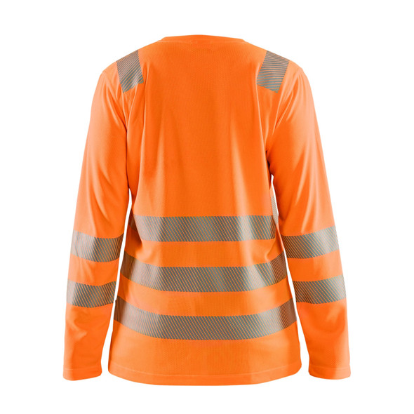 Blaklader Class 3 Hi Vis Orange Long Sleeve T-Shirt Women's 349710135300 back