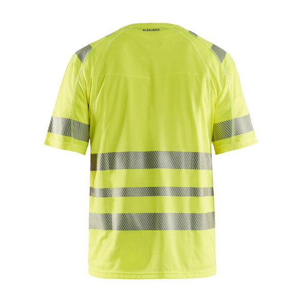 Blaklader Class 3 Hi Vis Yellow Short Sleeve T-Shirt 349010113300 back