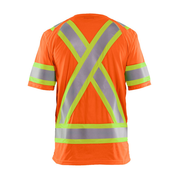 Blaklader Class 2 Hi Vis Orange T-Shirt 349510115300 X Back