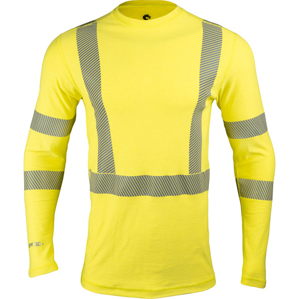 Pro Dry® Tech LS Hooded Mens Shirt Hi-Vis Yellow 146444