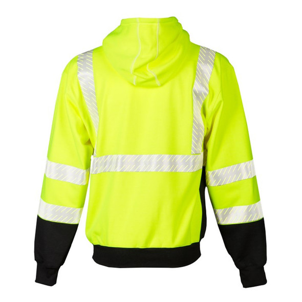 Kishigo Flame Resistant Hoodie Lime Reflective Hi Vis