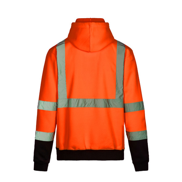 MAX Apparel Class 3 Orange Quarter-Zip Hooded Sweatshirt MAX653