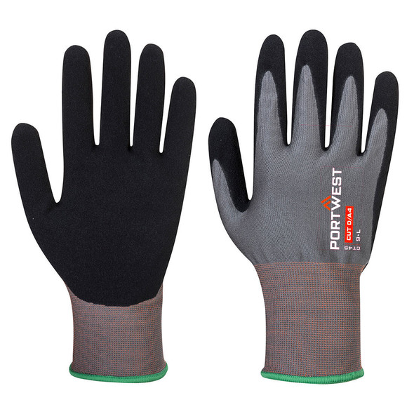 Portwest CT Cut D18 Nitrile Glove A4 Gray-Black CT45