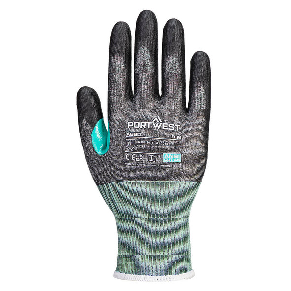 Portwest CS Cut E18 PU Glove A5 Black