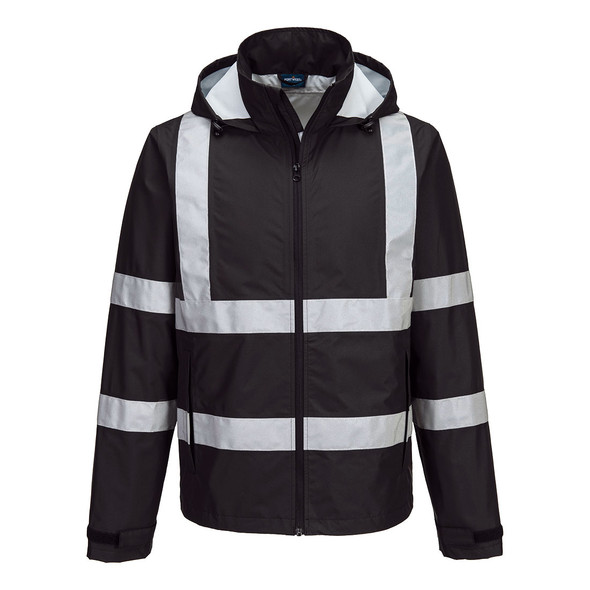 Portwest Iona Enhanced Packable Jacket Black-Navy F442