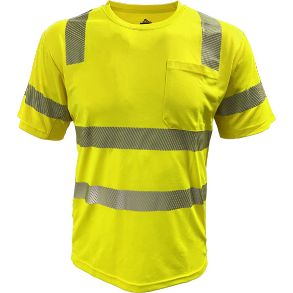EcoChill COOLMAX® Class 3 Short Sleeve T-Shirt 104CMPS Yellow