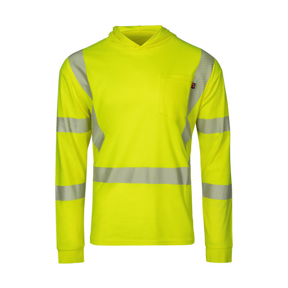 Hooded Long Sleeve T-Shirt Hi-Vis TSMAYHO