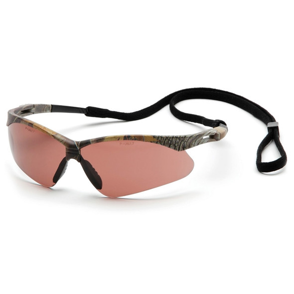 SCM6318STP Pyramex Safety Glasses PMXTREME Sandstone Bronze Anti-Fog with Cord