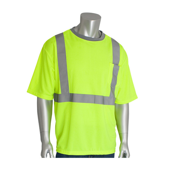 Radyan High Visibility Force Color Long Sleeve Safety T-Shirts, UPF 50+ UV  