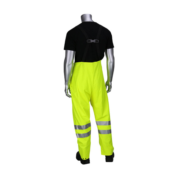 PIP FR Hi Vis Class E Heavy Duty Waterproof Bib 355-2501AR Back