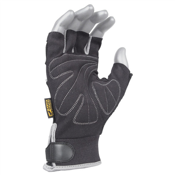 DeWALT Box of 12 Technician Fingerless Work Gloves Synthetic Leather DPG230 Palm