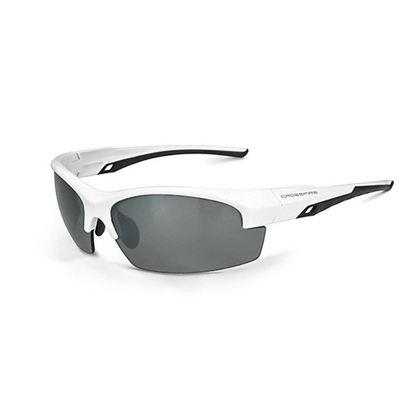 Crucible Silver Mirror Polarized White Frame Safety Glasses 40227 Box of 12