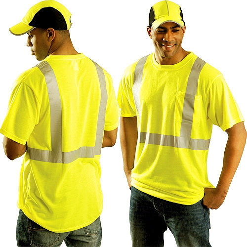【新品未使用】〈hatra〉22AW Window Over Shirt Occunomix Class 2 Hi Vis Spun Polyester T-Shirt LUX-SSETP2