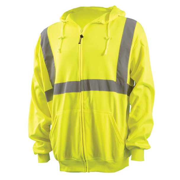 yellow zip up sweatshirt