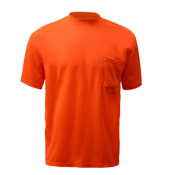 GSS Non-ANSI Hi Vis Orange Moisture Wicking T-Shirt 5502 Front