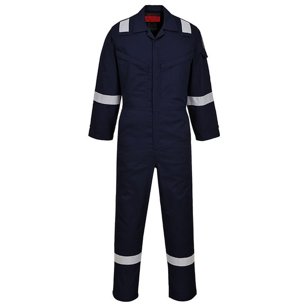 PortWest FR Araflame Navy Blue Unlined Coveralls UAF73NA