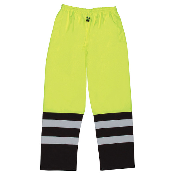 ERB Class E Hi Vis Lime Black Bottom Rain Pants S849