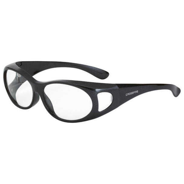 Crossfire OG3 Gray Frame Clear Lens OTG Safety Glasses 3111 - Box of 12