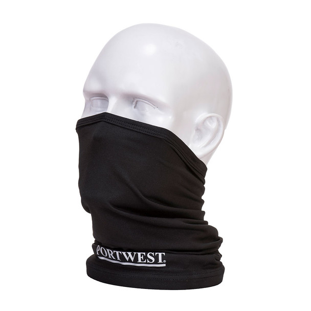PortWest Cooling Multiway Face Covering Black Scarf CS24
