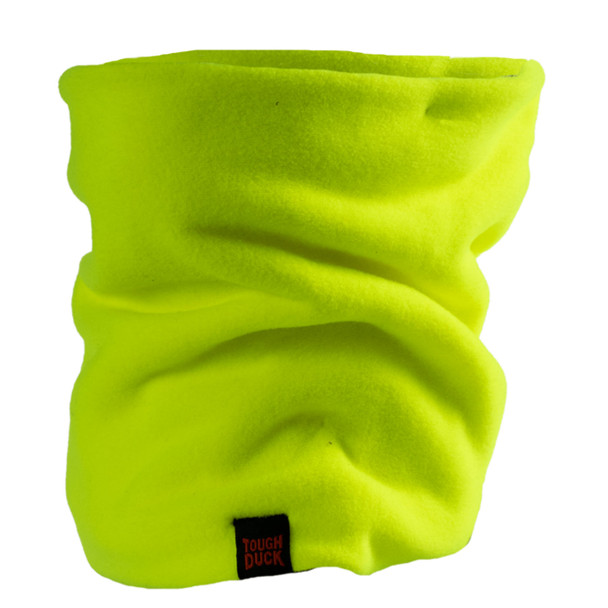 Tough Duck Non-ANSI Hi Vis Green Fleece Neck Gaiter WA27