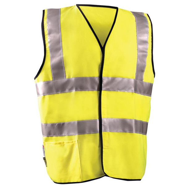 The Occunomix FR-VCR1122 is a FR Hi Vis Cotton Rich FR® Dual Stripe Solid Vest.