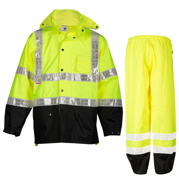 Kishigo Storm Stopper Pro Rainsuit Lime - RW100