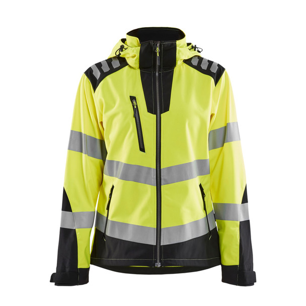 Blaklader Class 2 Hi Vis Yellow Softshell Jacket Women's 477725133399