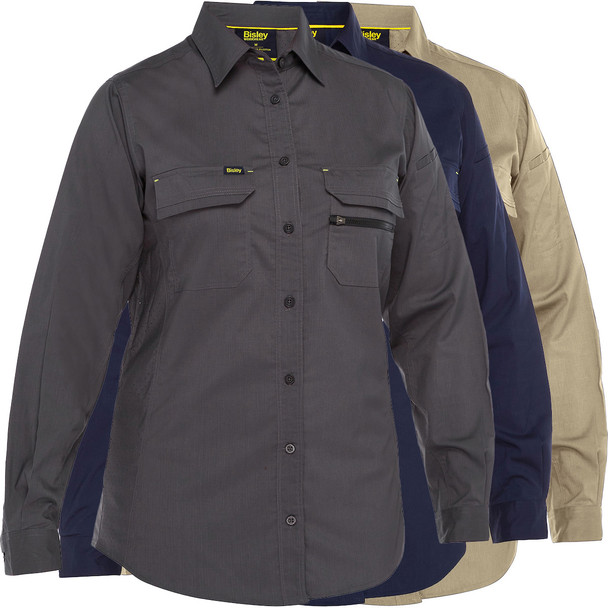 X-Airflow™ Women's Long Sleeve Ripstop Work Shirt 400W6490