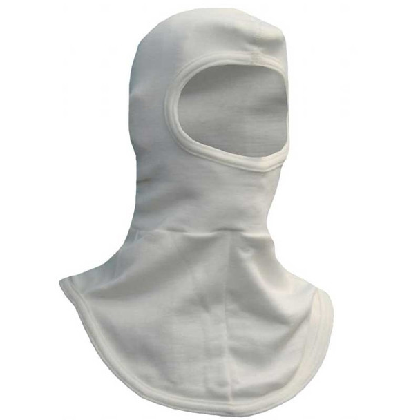 NSA FR NFPA 70E White Made in USA Balaclava Double Layer Knit H61NK