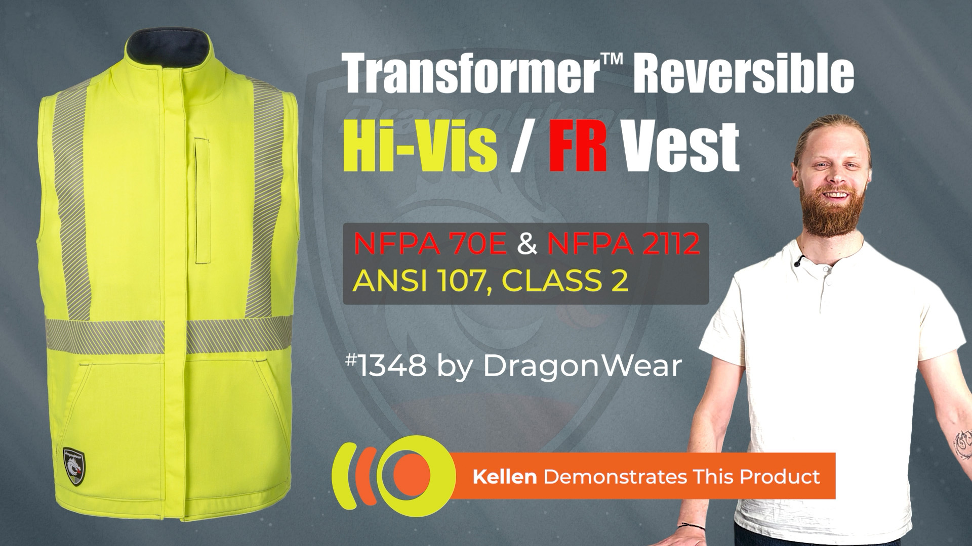 Dragonwear Transformer™ Reversible Hi-Vis Vest 1348