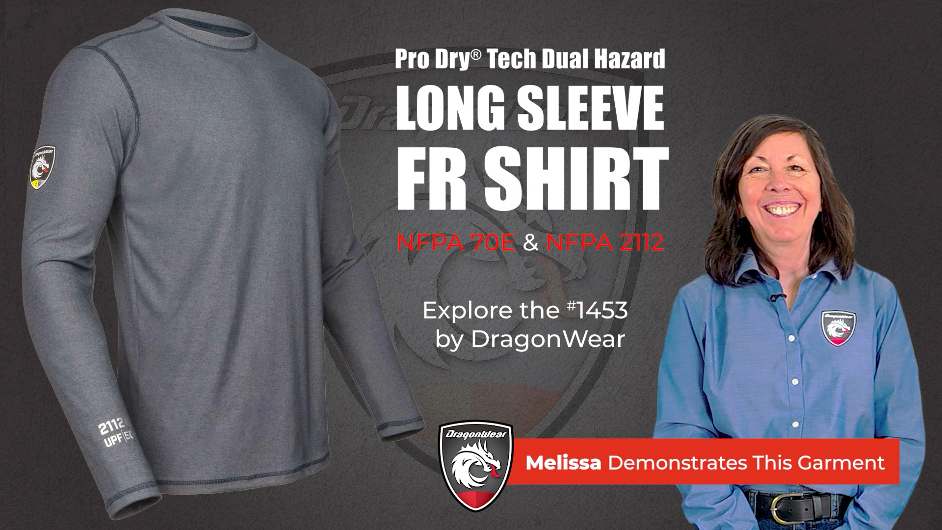 Melissa features the Dragonwear Pro Dry® Tech Dual Hazard Long Sleeve FR Shirt 1453 
