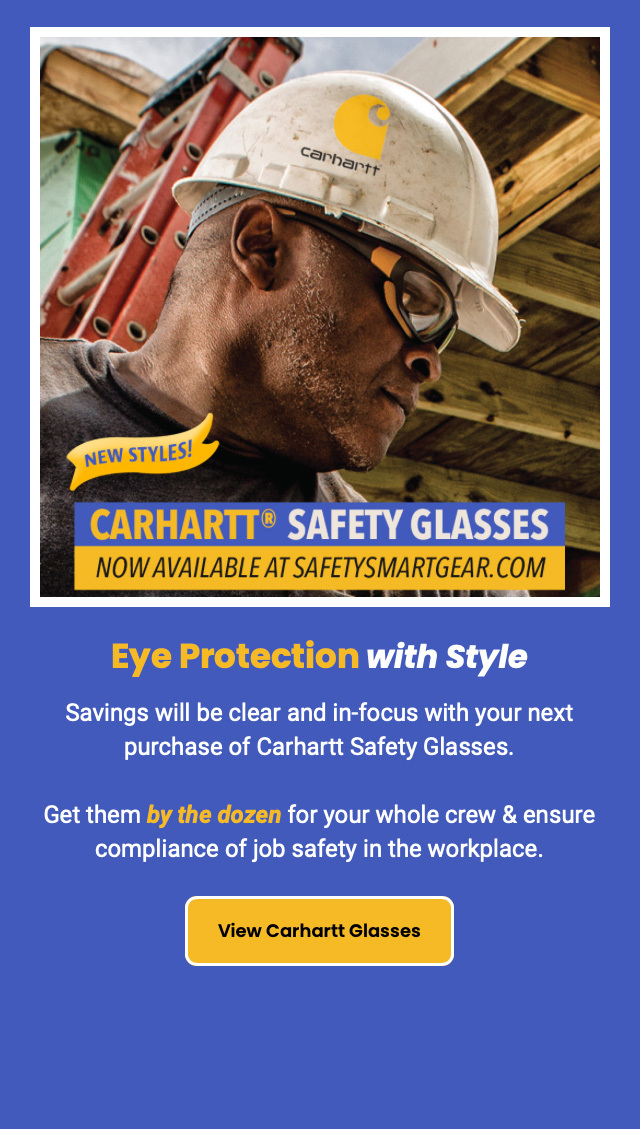Carhartt Safety Glasses - New Styles