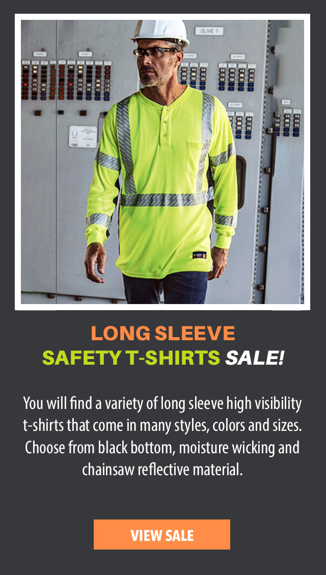 Long Sleeve Hi Vis Reflective T-Shirt Sale