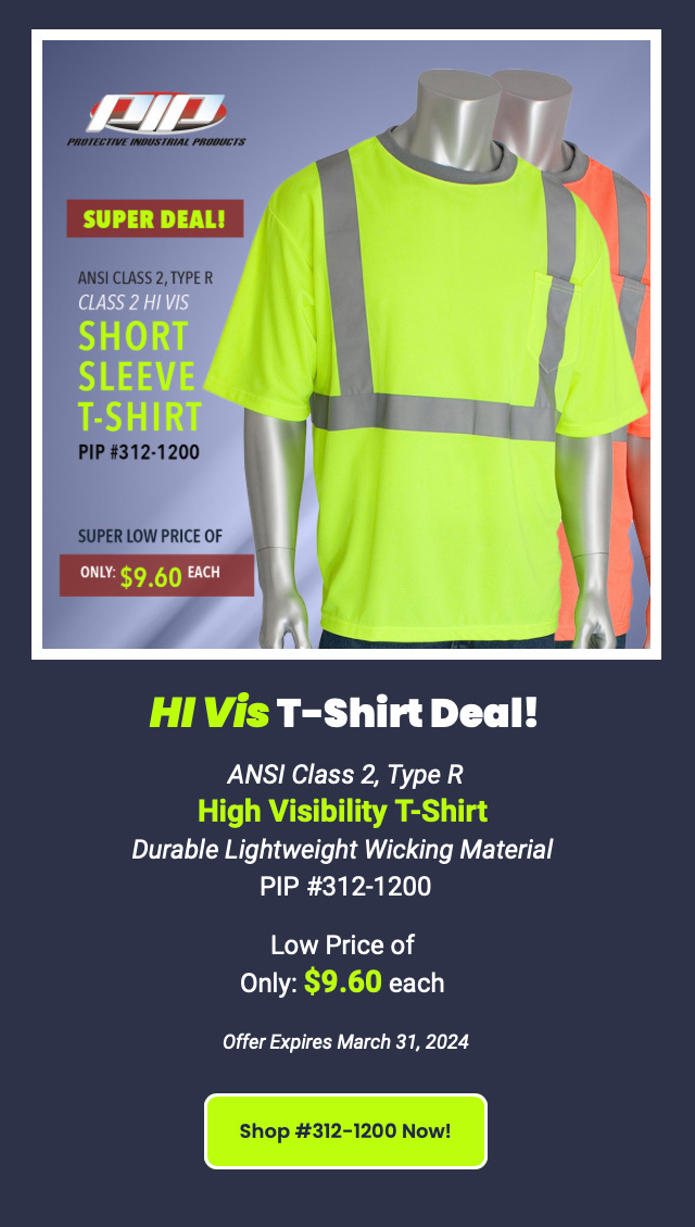 Hi Vis T-Shirt Deal 312-1200