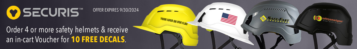 Securis Safety Helmet Decal Offer