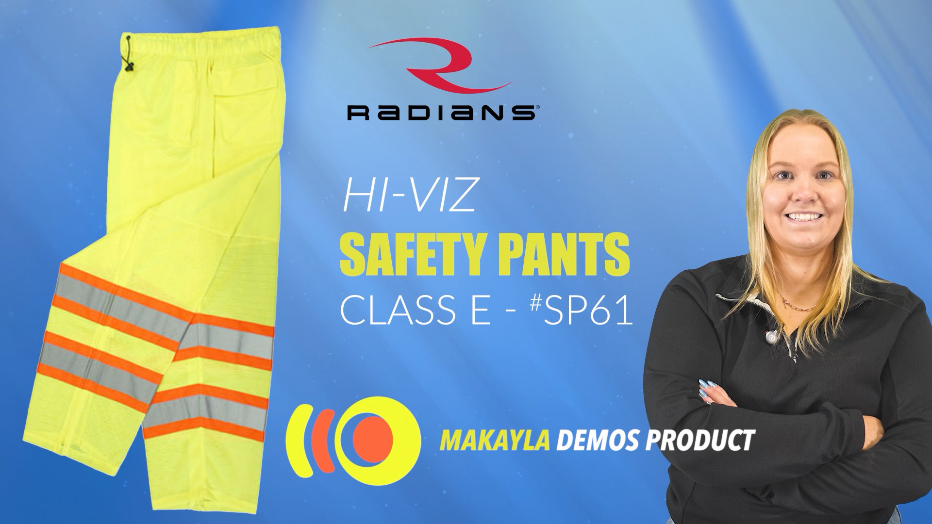 Radians Class E Hi Vis Two-Tone Surveyor Safety Pants SP61
