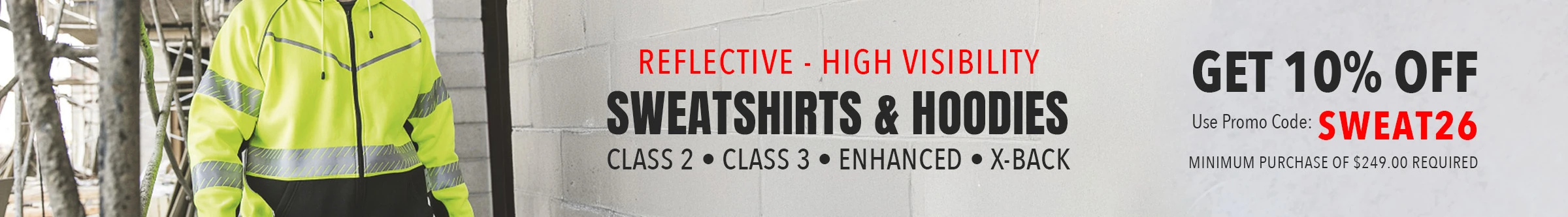 Hi Vis Sweatshirts and Hoodies Promo