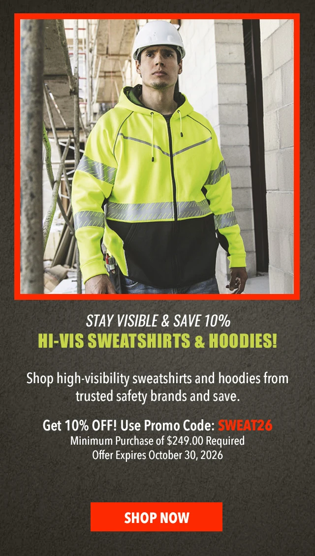 Hi Vis Sweatshirts and Hoodies Promo