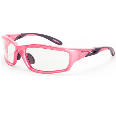 Crossfire Infinity Pearl Pink Frame Clear Lens Safety Glasses 2254