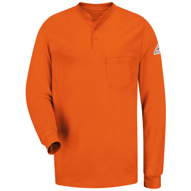 お歳暮 のし Bulwark FR 6.25 oz. Excel Henley Shirt SEL2 トップス