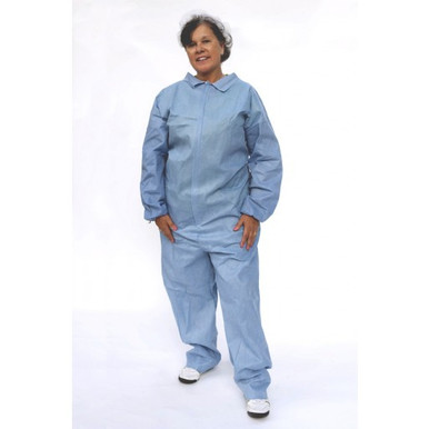 Blue Disposable FR Coveralls Jumpsuit SunGard Technology