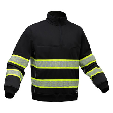 Onyx Class 3 Black Job Shirt with Zipper - 7523