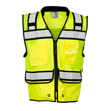 kirov SPRAY JQ BLOUSON キロフ Kishigo High Performance Surveyors Zipper Vest S5004 Lime