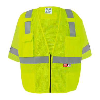FrogWear® GLO-025FR ANSI Class 3 Flame-Resistant Surveyors Safety Vest