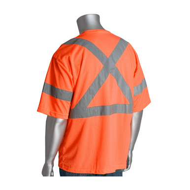 うぴ PIP Class 3 Hi Vis X Back T-Shirt PIP 313-1400
