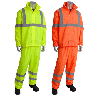 スーツ NEAT for Amanojak ALL WEATHER TRAVELLER HI-VIS-ORANGE-BLACK-RAIN-SET-