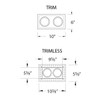 WAC | MT-216LED-WT/WT | MT-216LED-WT/WT