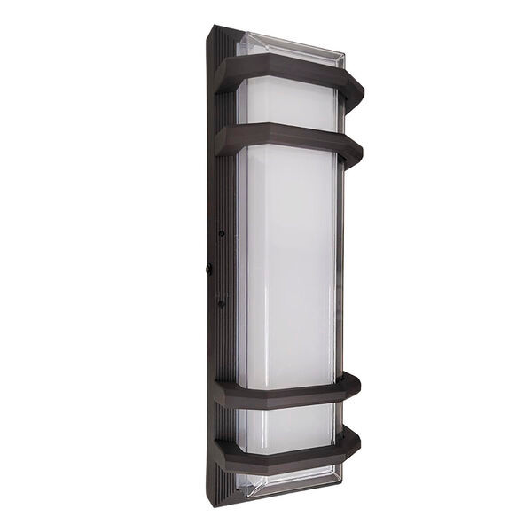 Westgate LRS-T1-MCT5-DD-ORB 16In 20W Die-Cast Outdoor Wall Sconce Pc Lens 27/30/35/40/50K Triac Dim Or 120-277V 0-10V, Orb