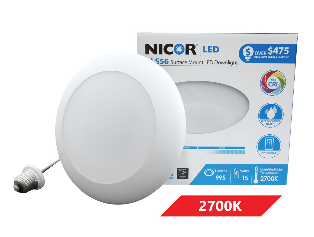 Nicor | DLS56-3009-120-2K-WH | DLS56-3009-120-2K-WH